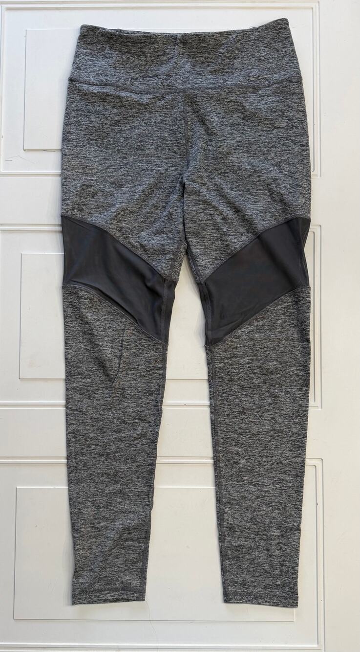 C&C California Sport Womens Sz XL Gray Two Toned High Rise Yoga Pants Leggings